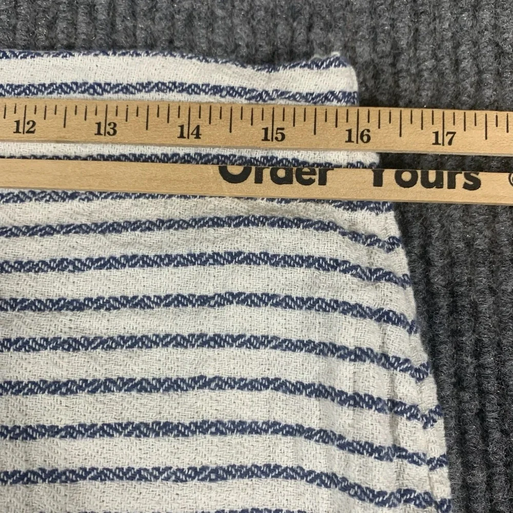 Gap Skirt Womens 10 White Striped‎ Cotton Lined Zip Up Short Beach Comfort Cute